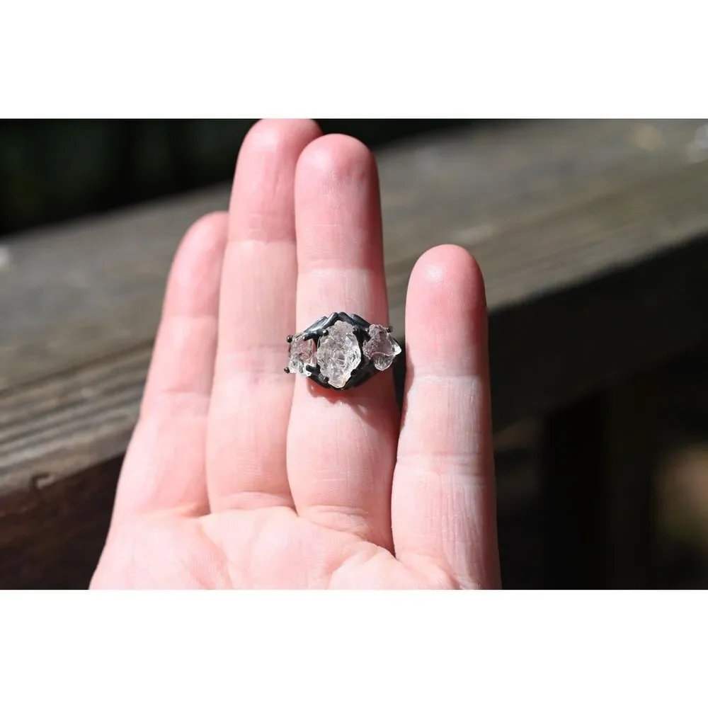 Raw Lake County Diamond Engagement Ring